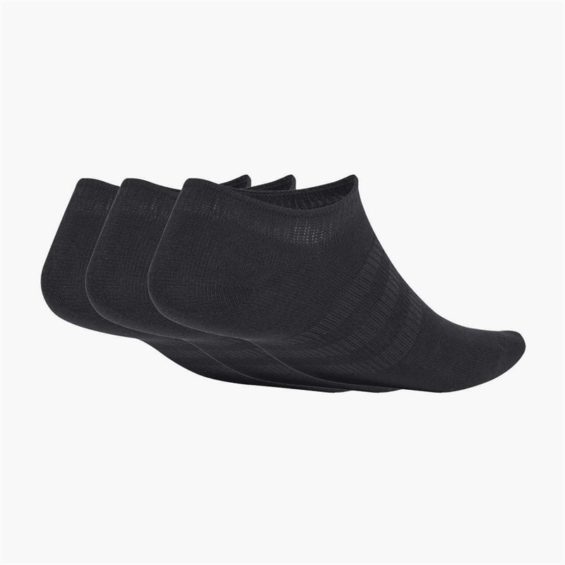 Sportswear Thin And Light Three Pack No Show Socks Black/White - Image 2