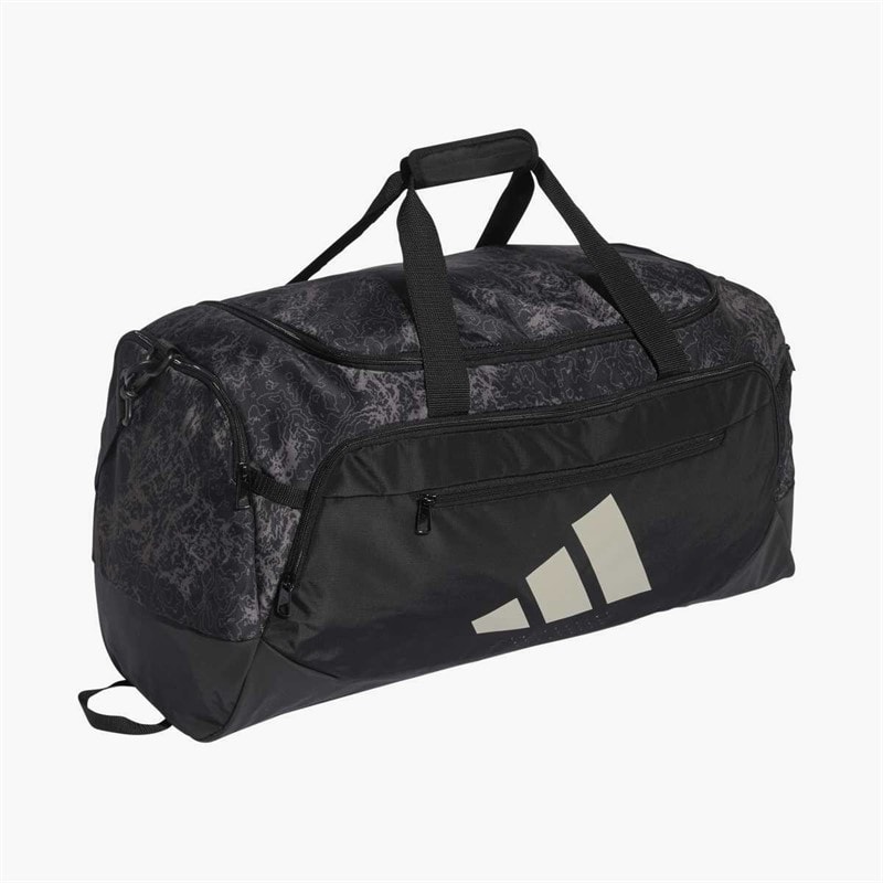 Defender Graphic Medium Duffel Bag Black/Beige - Image 3