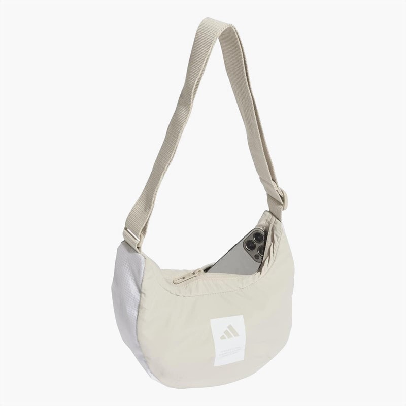 Classic Summer Cross Body Bag Beige/White - Image 4