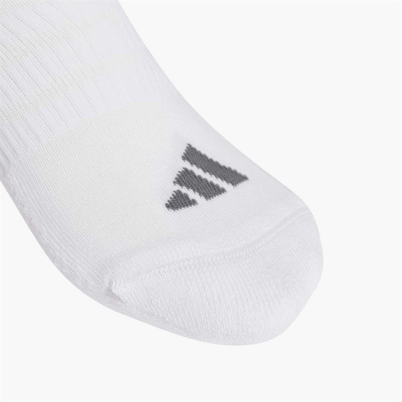 Essentials Cushioned Three Pack Low Cut Ankle Socks White/White/Grey Five - Image 3