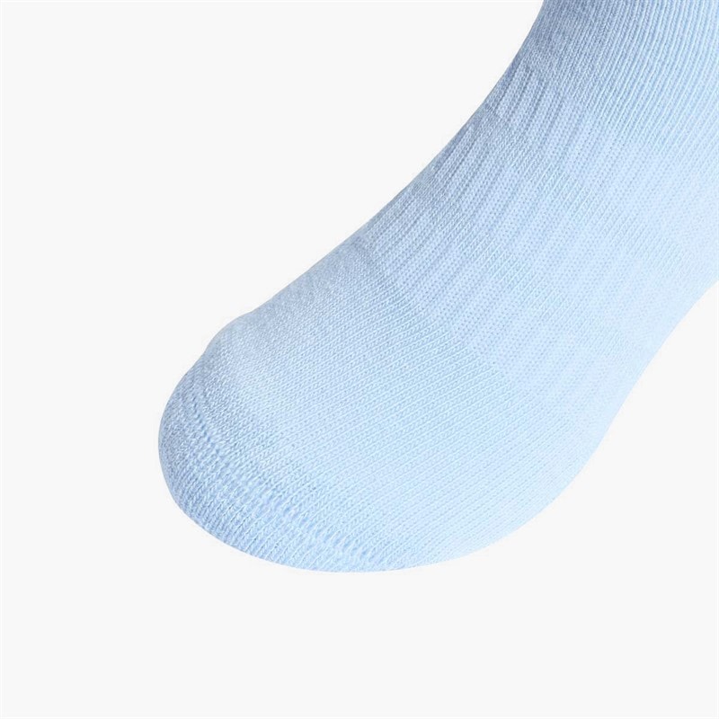 Boys Sportswear Cushioned Three Pack Ankle Socks Glow Blue/White/Ray Blue - Image 3