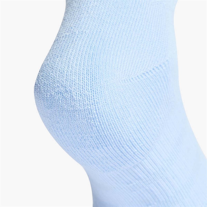 Boys Sportswear Cushioned Three Pack Ankle Socks Glow Blue/White/Ray Blue - Image 4