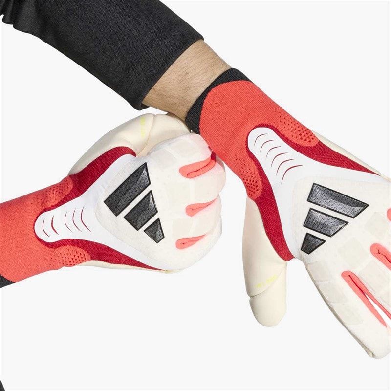 Predator Pro Goalkeeper Gloves White/Lucid Red/Black - Image 2
