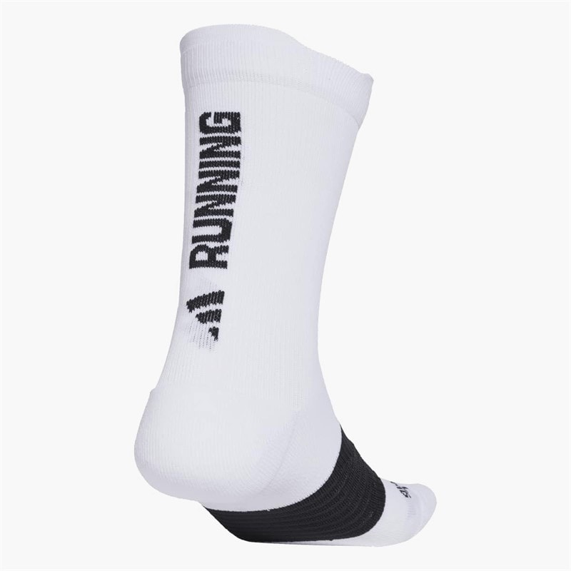 RunX Graphic Running Crew Socks White/Black - Image 2