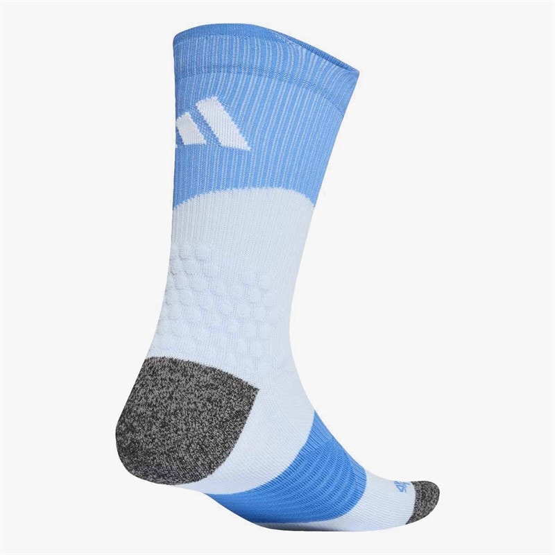 Runxboost Cushioned Running Crew Socks Crystal Sky/Ray Blue/White - Image 2