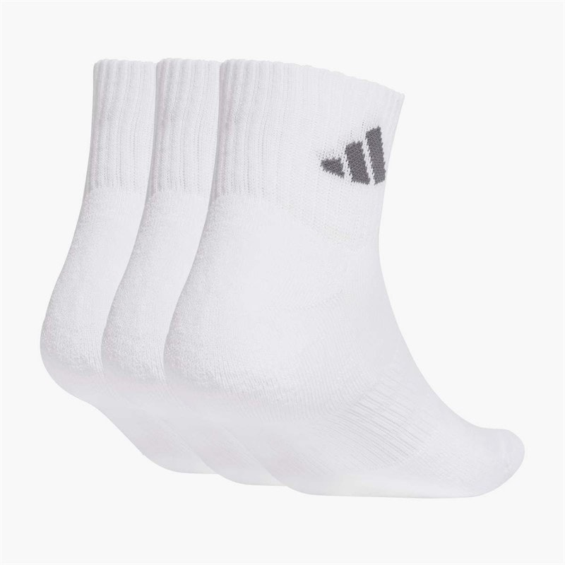 Sportswear Cushioned Three Pack Ankle Socks White/White/Grey Five - Image 2