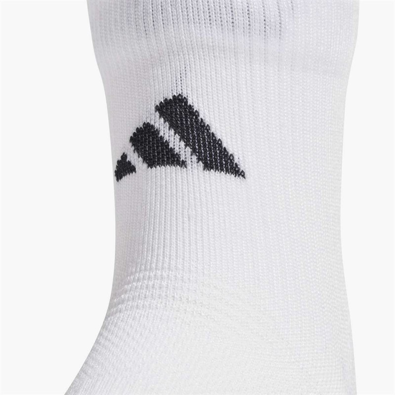 RunX Cushioned Running Crew Socks White/White/Black - Image 3