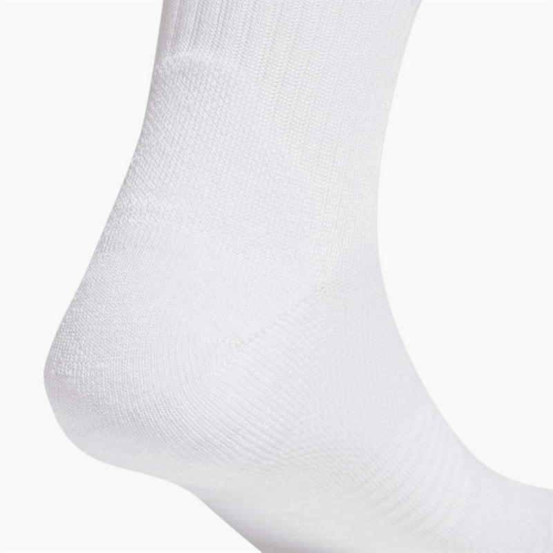 RunX Cushioned Running Crew Socks White/White/Black - Image 4