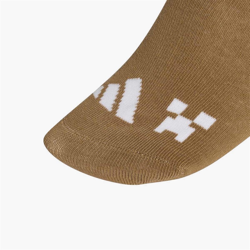 Kids x Minecraft Three Pack Crew Socks Carbon/Brown Desert/Collegiate Green - Image 3