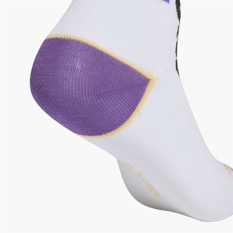 Girls x Disney Minnie Mouse Three Pack Crew Socks White/Active Purple/Light Grey Heather - Image 4