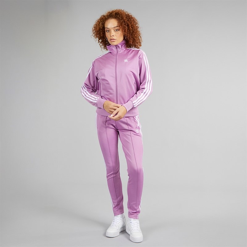 Womens Adicolor Classics Loose Firebird Track Top Preloved Purple - Image 4