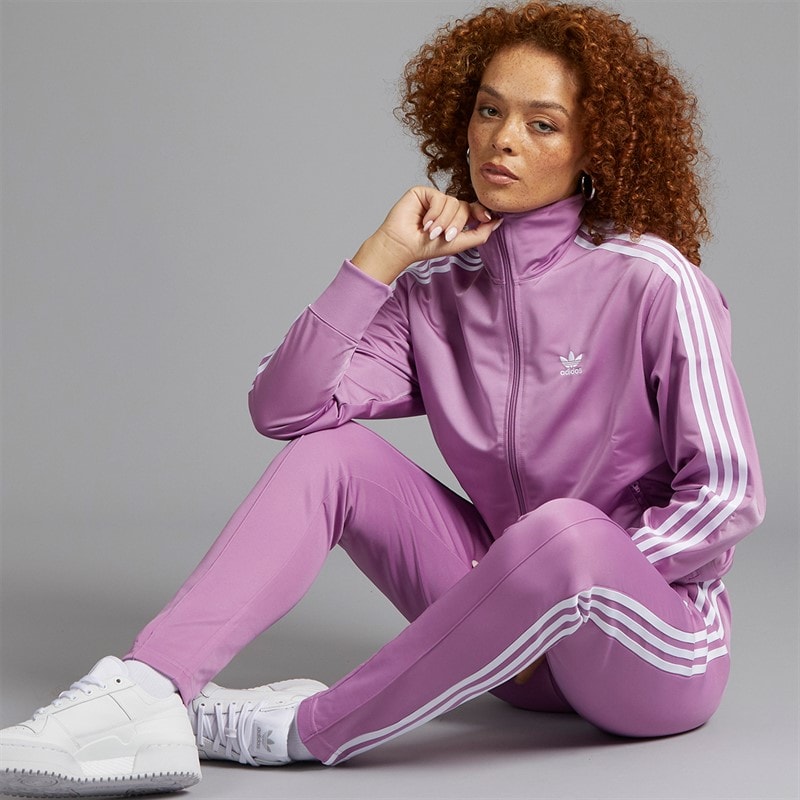 Womens Adicolor Classics Loose Firebird Track Top Preloved Purple - Image 5