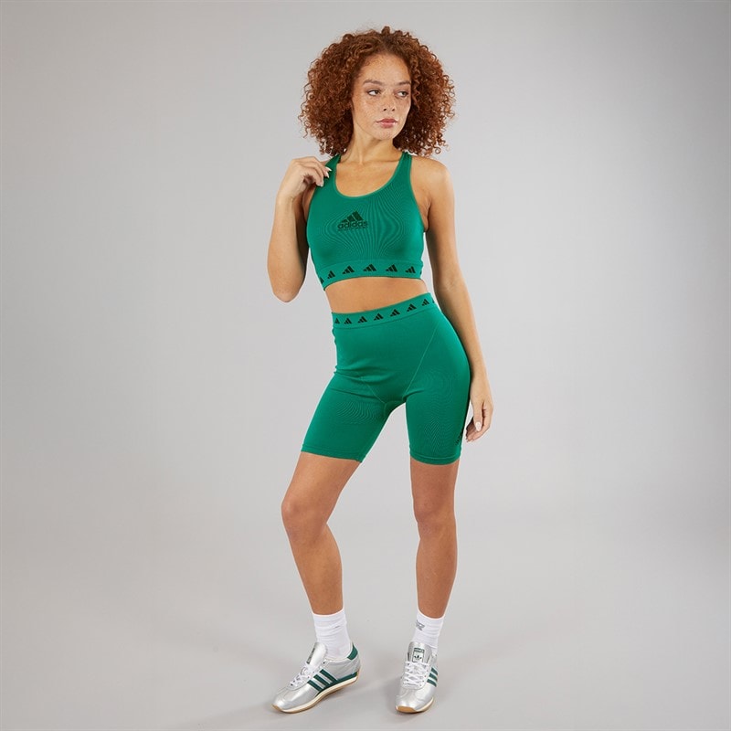 Womens EQT Tight Shorts Equipment Green - Image 3