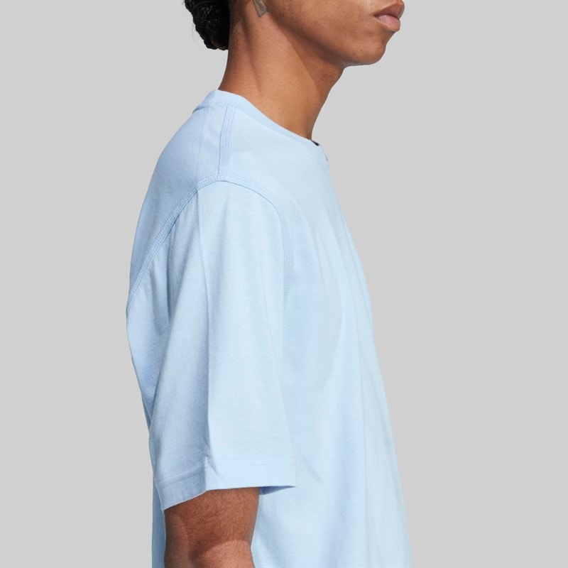 Mens Trefoil Essentials T-Shirt Clear Sky - Image 5