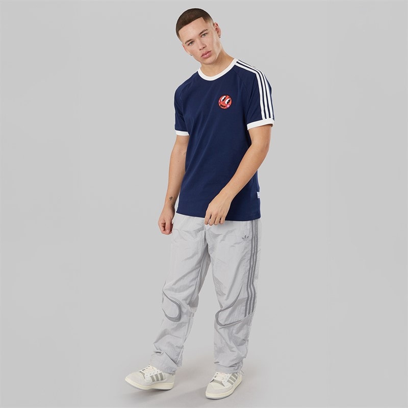 Mens Adicolor 2000s Woven Track Pants Grey Two/Grey Heather - Image 4