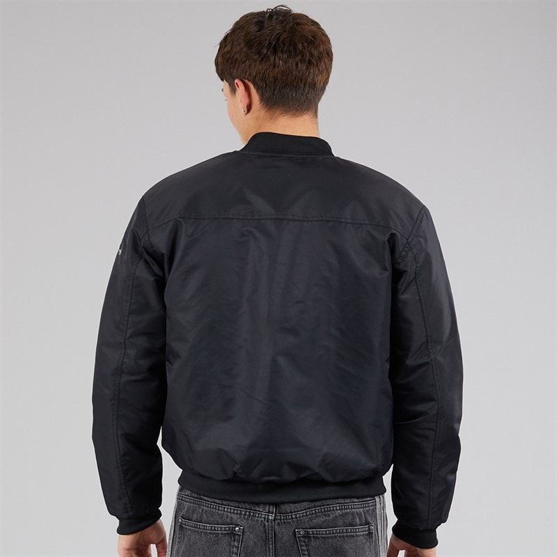 Mens Reclaim Reversible Bomber Jacket Black - Image 2
