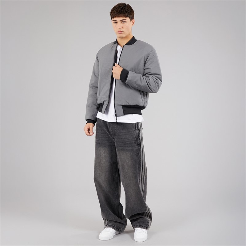 Mens Reclaim Reversible Bomber Jacket Black - Image 5