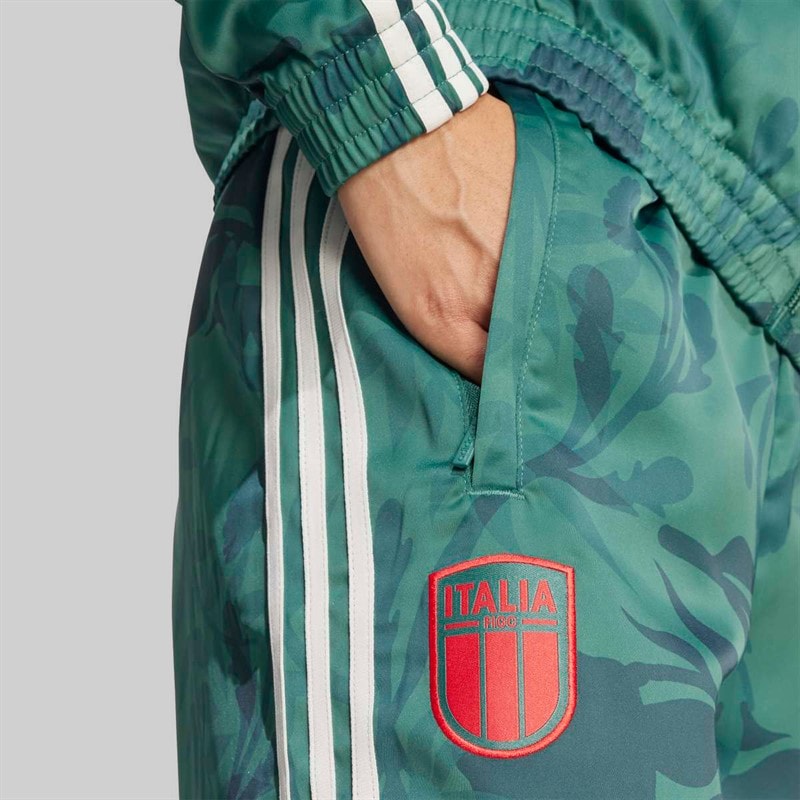 Womens FIGC Italy Track Pants Tech Forest - Image 4
