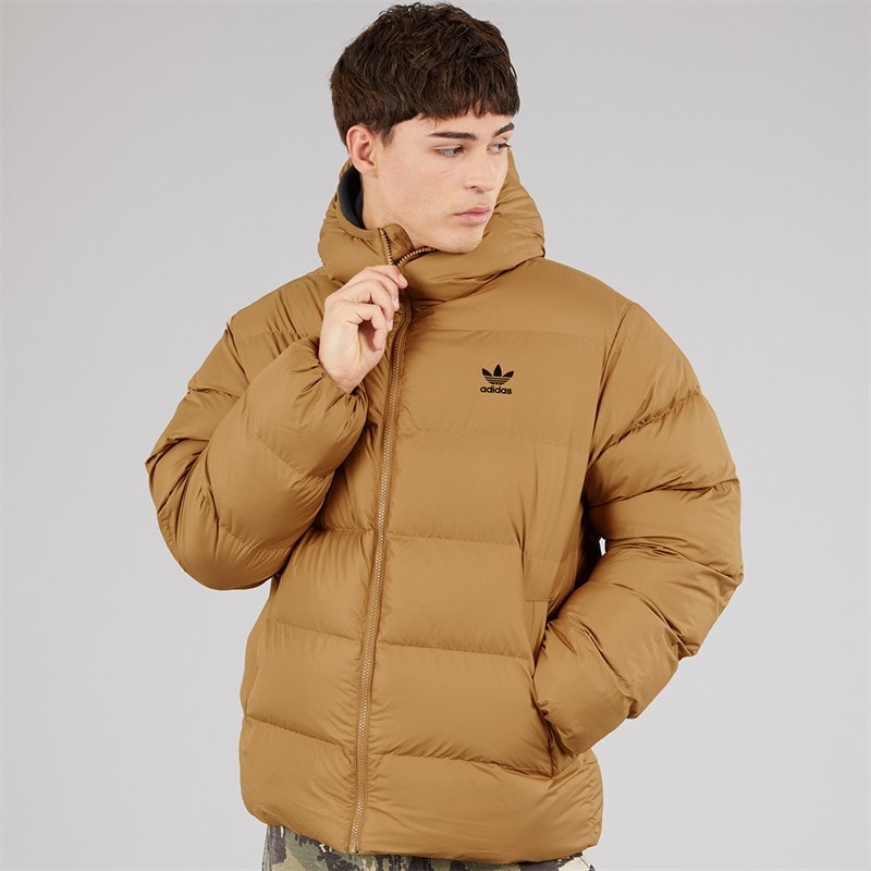 Mens Tonal Puffer Jacket Cardboard - Image 3