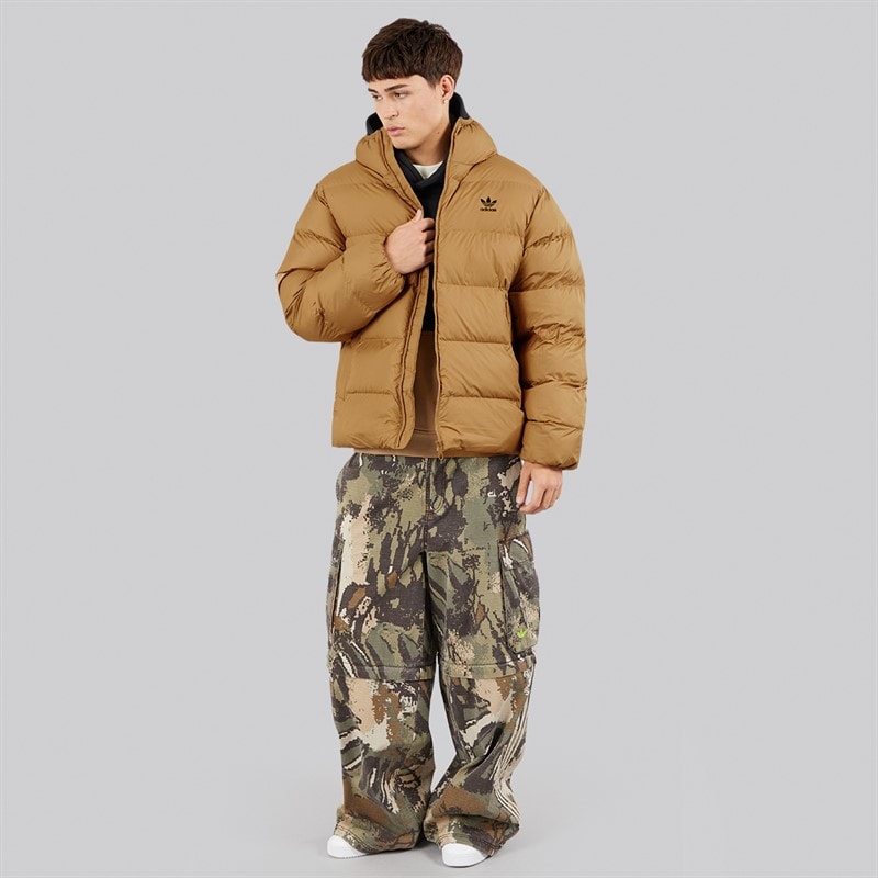 Mens Tonal Puffer Jacket Cardboard - Image 4