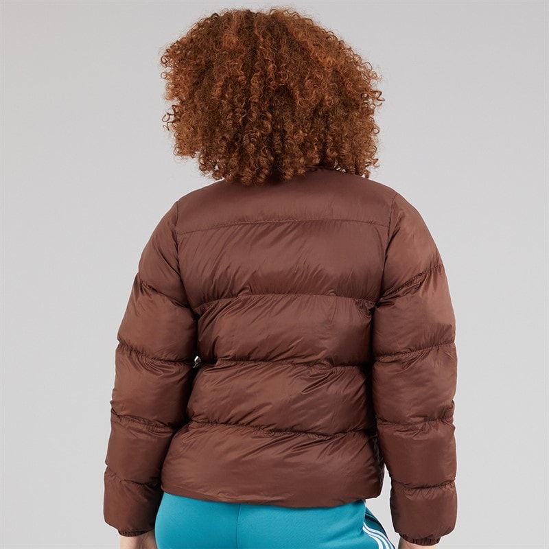 Womens Adicolor Short Puffer Jacket Auburn - Image 2