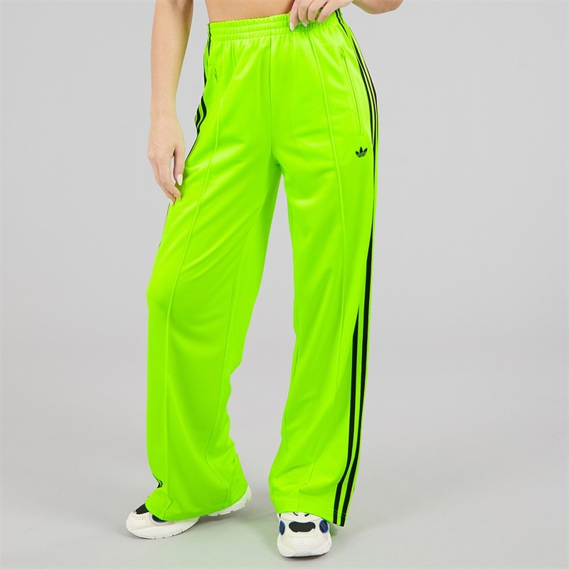 Womens Adicolor Classics Firebird Loose Fit Track Pants Signal Green/Black - Image 3