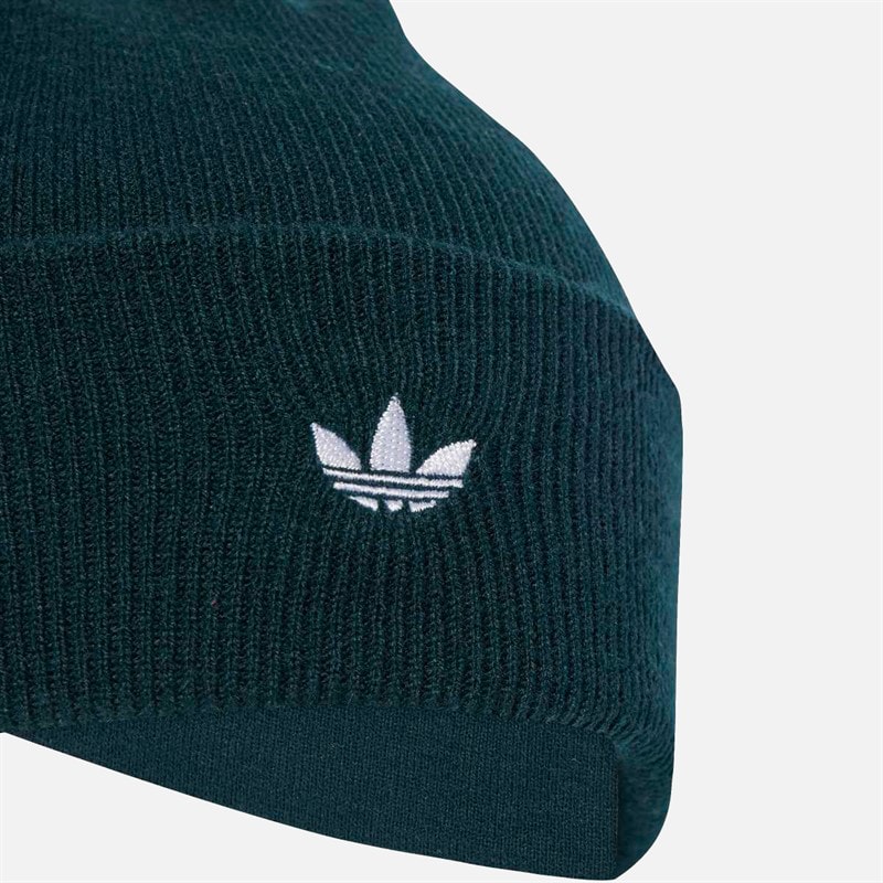 Mens Adicolor Trefoil Classic Beanie Aurora Ivy - Image 3