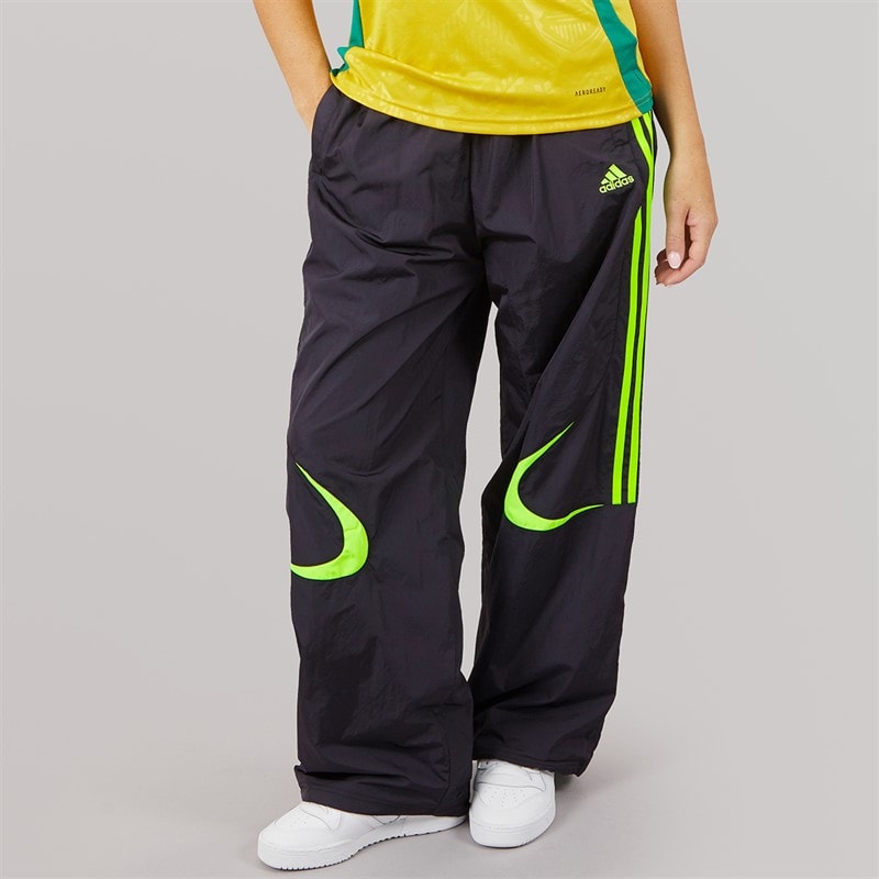 adidas Originals Womens Teamgeist Adicolor Oversized Track Pants Black