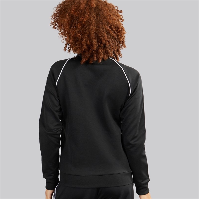 Womens Adicolor Classics Superstar Full Zip Track Top Black - Image 2