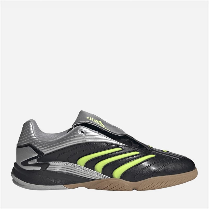 adidas Originals Mens Predator Sala Trainers Core Black/Signal Green/Silver Metallic - Image 1