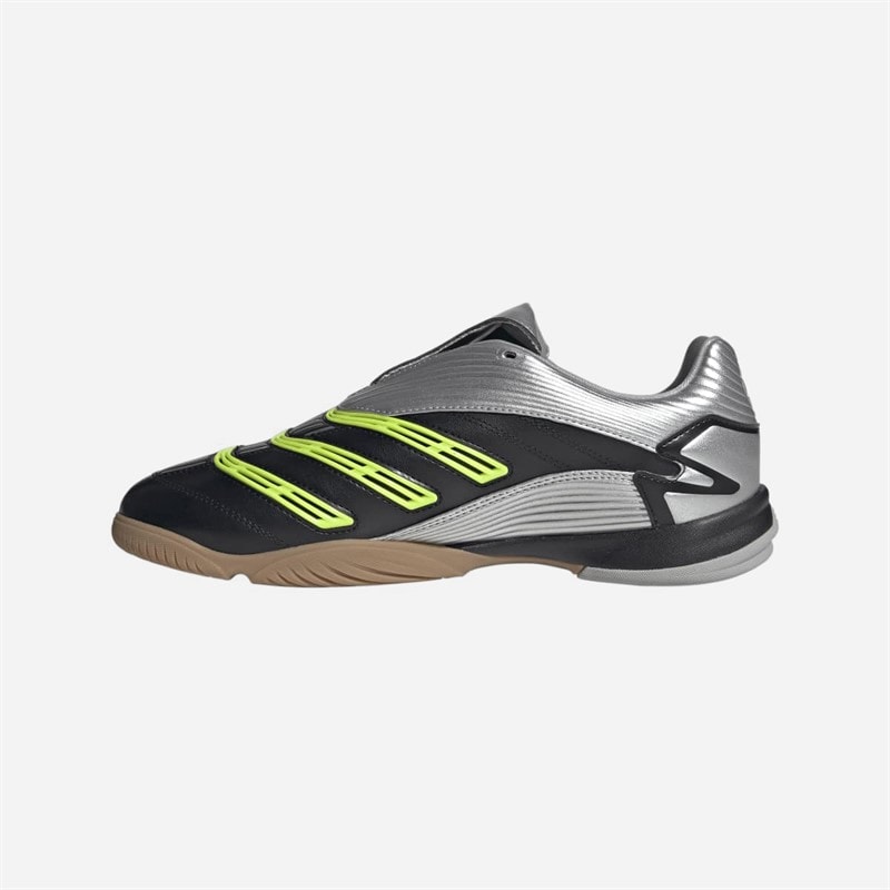 adidas Originals Mens Predator Sala Trainers Core Black/Signal Green/Silver Metallic - Image 5