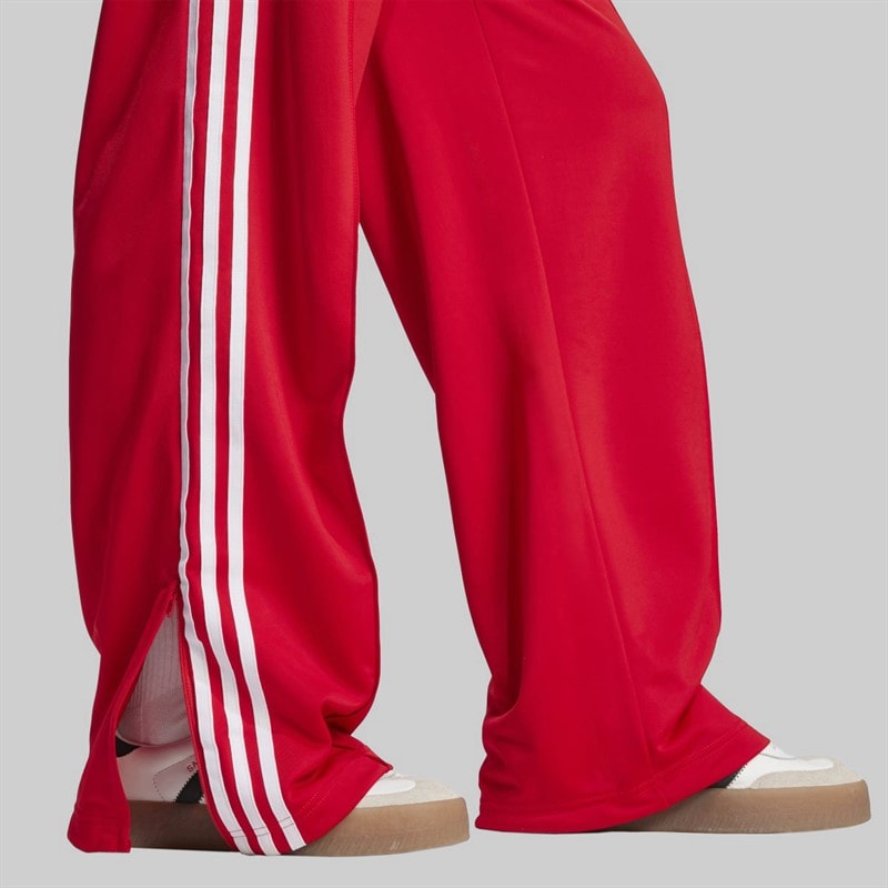 Womens Adicolor Classic Firebird Loose Fit Track Pants Better Scarlet/White - Image 4