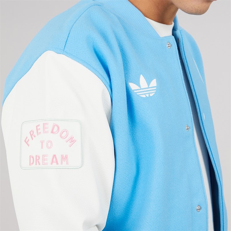 Mens IMCF Inter Miami CF Varsity Anthem Jacket Semi Blue Burst/White Tint - Image 3