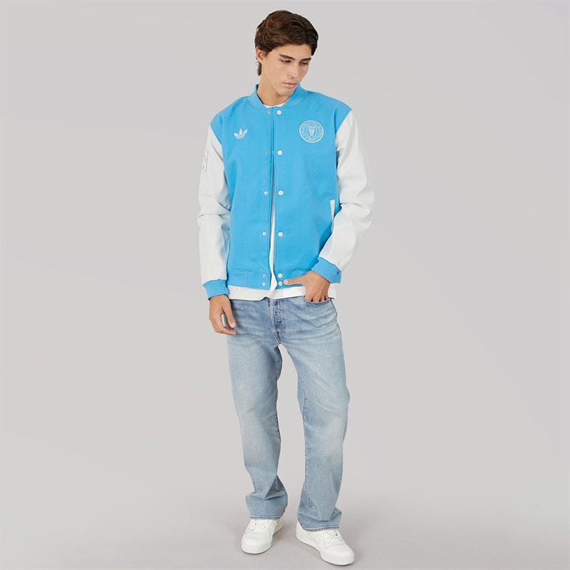 Mens IMCF Inter Miami CF Varsity Anthem Jacket Semi Blue Burst/White Tint - Image 4