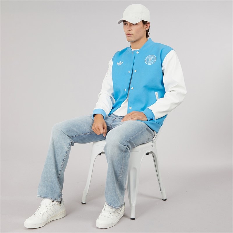 Mens IMCF Inter Miami CF Varsity Anthem Jacket Semi Blue Burst/White Tint - Image 5