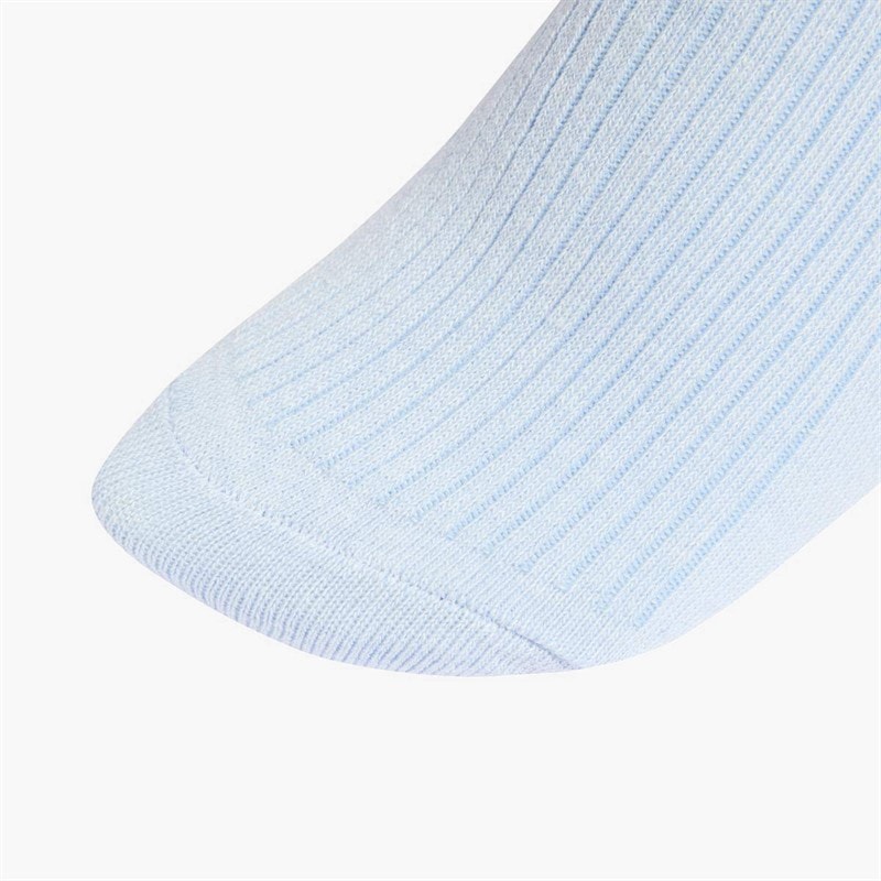 Womens Ruffle Two Pack Quarter Socks Crystal Sky/Off White - Image 3