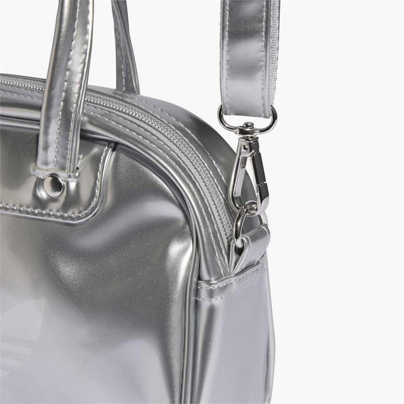 Womens Adicolor Mini Bowling Shoulder Bag Silver Metallic - Image 5