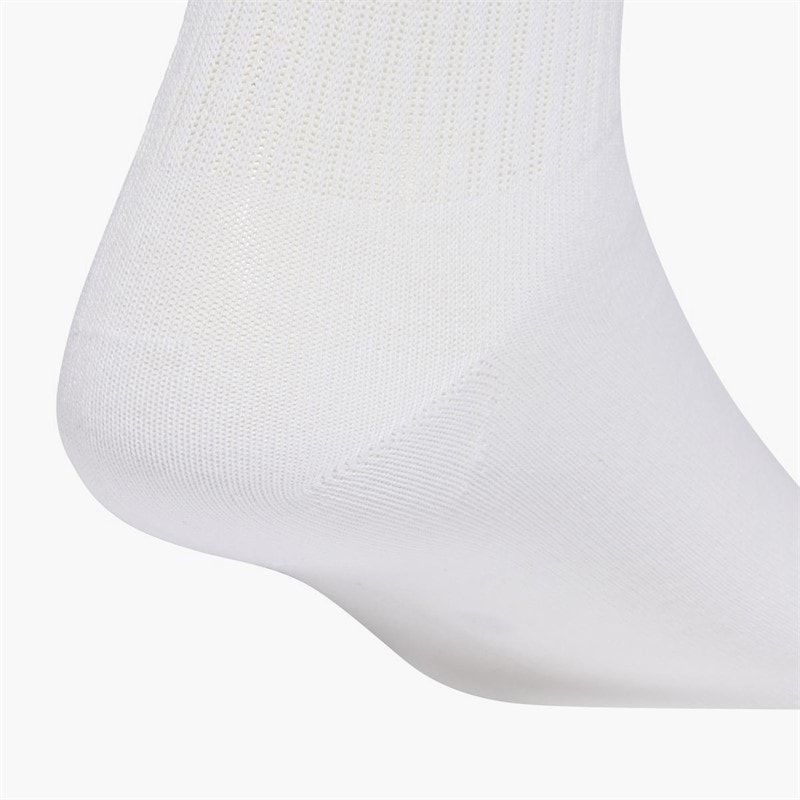 Football Embroidered Two Pack Crew Socks White/Black - Image 4