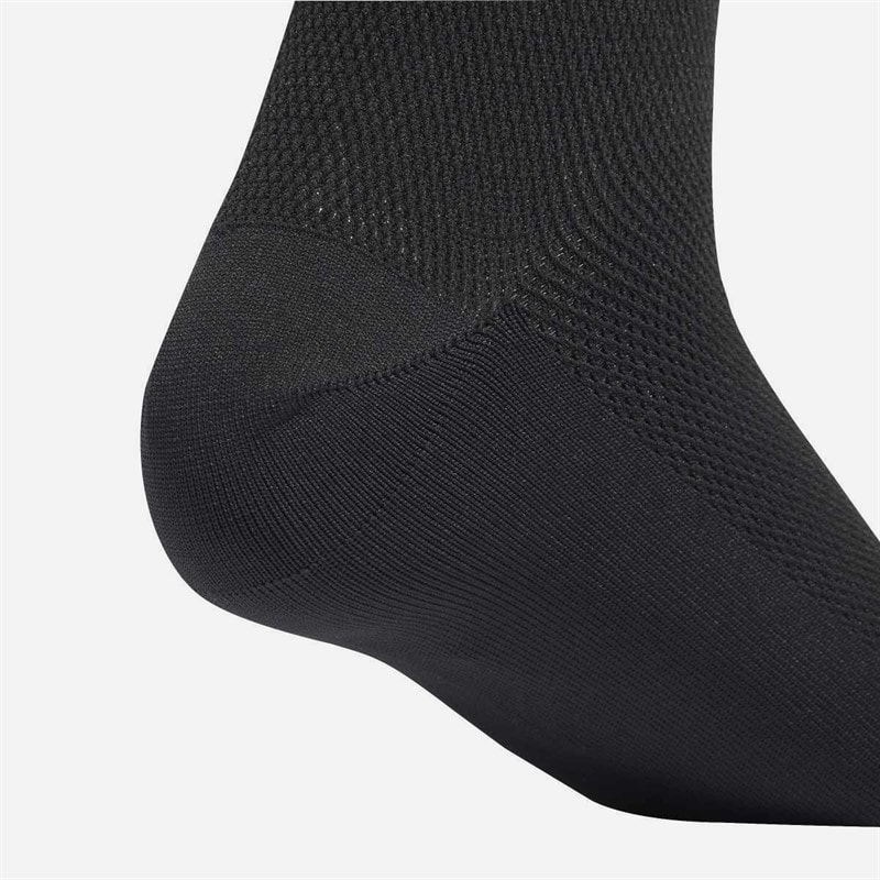 Womens Pearls Crew Socks Black - Image 4