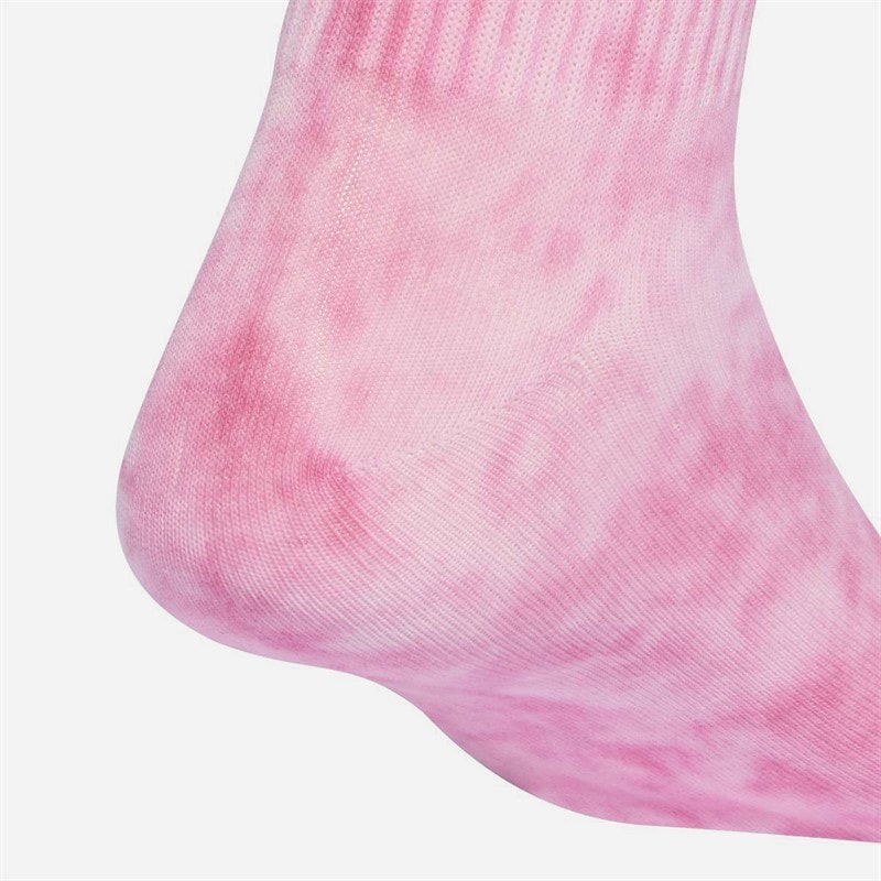 Tie Dye Three Pack Crew Socks Bliss Pink/Bliss Lilac/White - Image 4