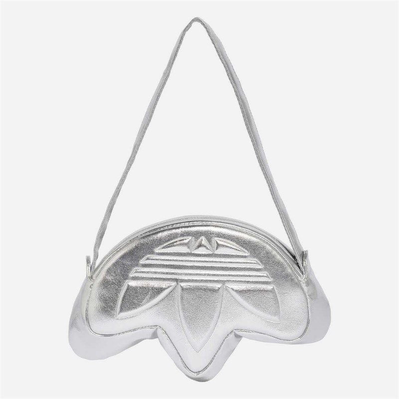 adidas Originals Womens Trefoil Shoulder Bag Silver Metallic