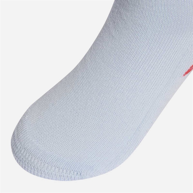 Kids Trefoil Two Pack Crew Socks Crystal Sky/White - Image 3