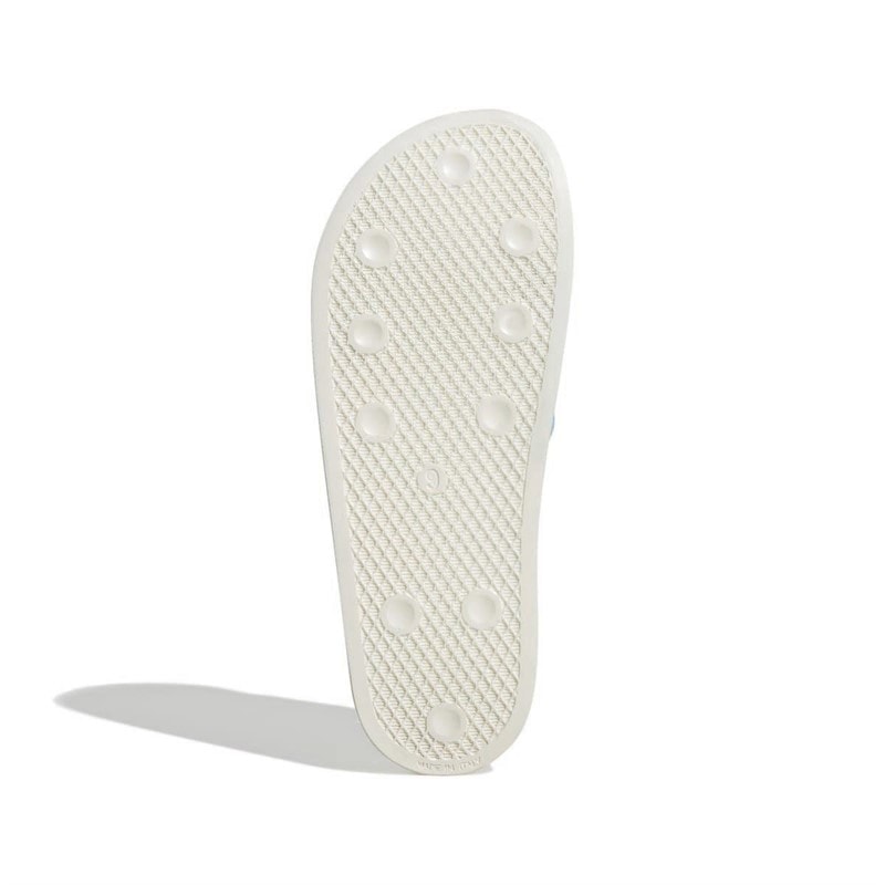 Mens Adilette Slides Bliss Blue/Footwear White/Off White - Image 2