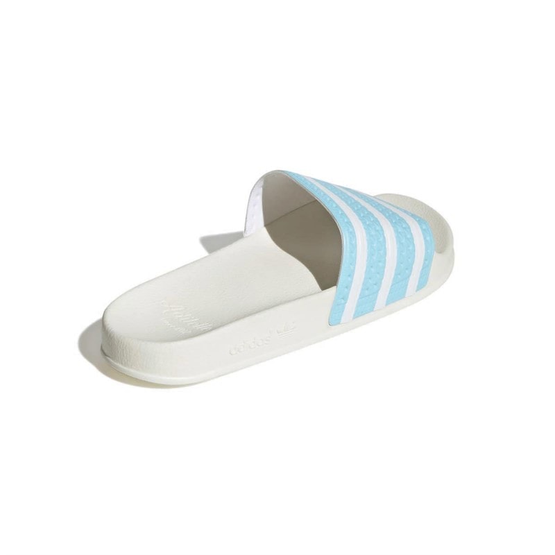 Mens Adilette Slides Bliss Blue/Footwear White/Off White - Image 3