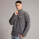 Mens Anwick Half Zip Fleece Jacket Grey