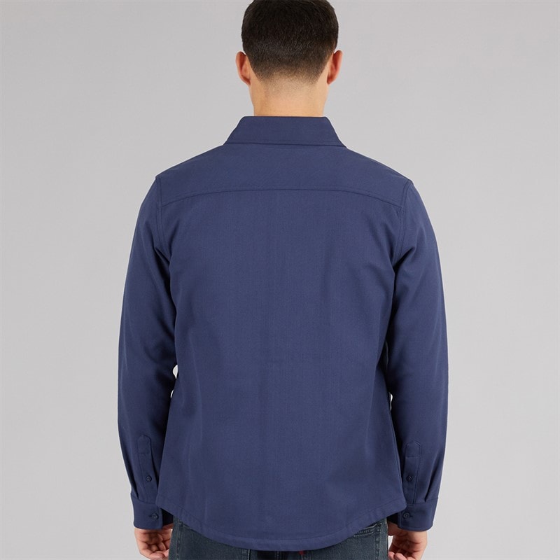 Mens Snarford Overshirt Dark Blue/Dark Blue - Image 2