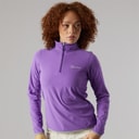 Womens Cawkwell Half Zip Fleece Jacket Purple