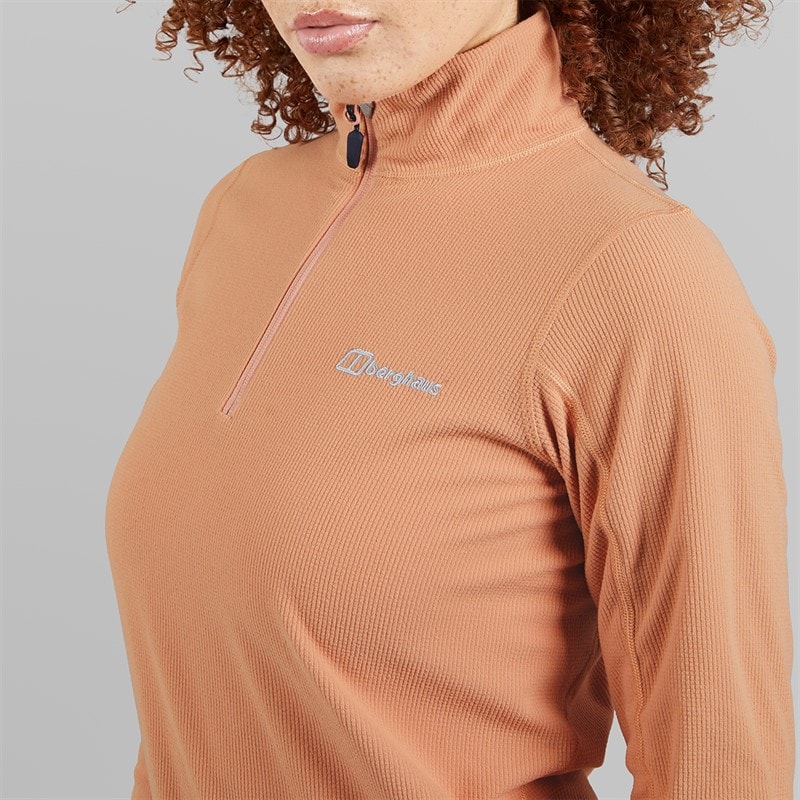 Womens Cawkwell Half Zip Fleece Jacket Natural - Image 3