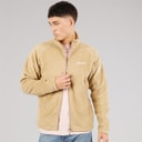 Mens Asgarby Full Zip Fleece Jacket Natural