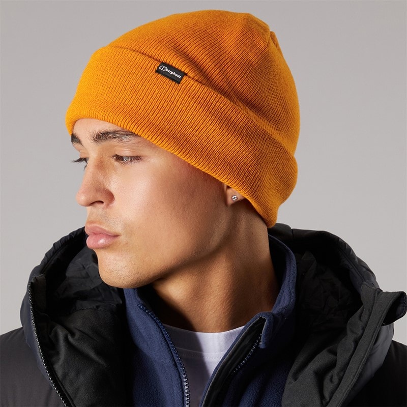 Mens Inflection Beanie Orange - Image 2